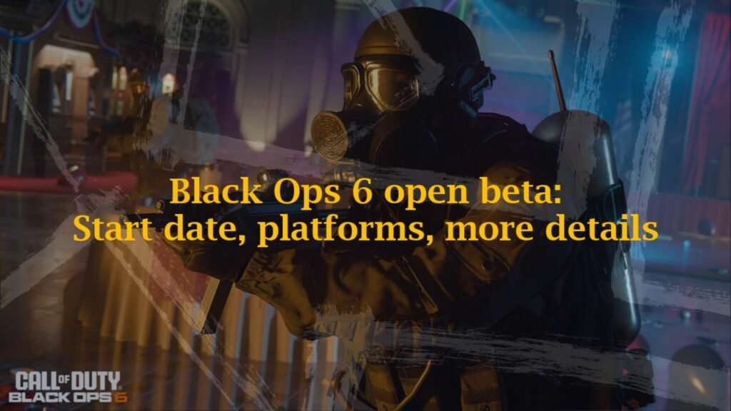 Black Ops 6 masked operator in ONE Esports' image for BO6 open beta start date, platforms, and more details